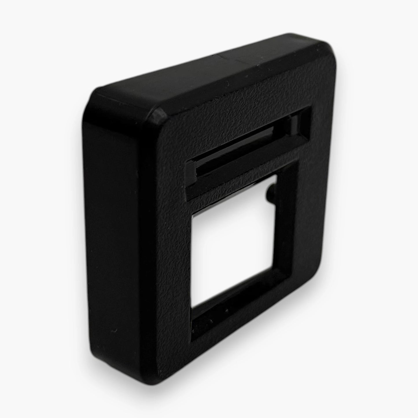 Coin Entry Housing – Large Square Opening for Coin Acceptor or Validator Mounting Behind Cabinet Panel