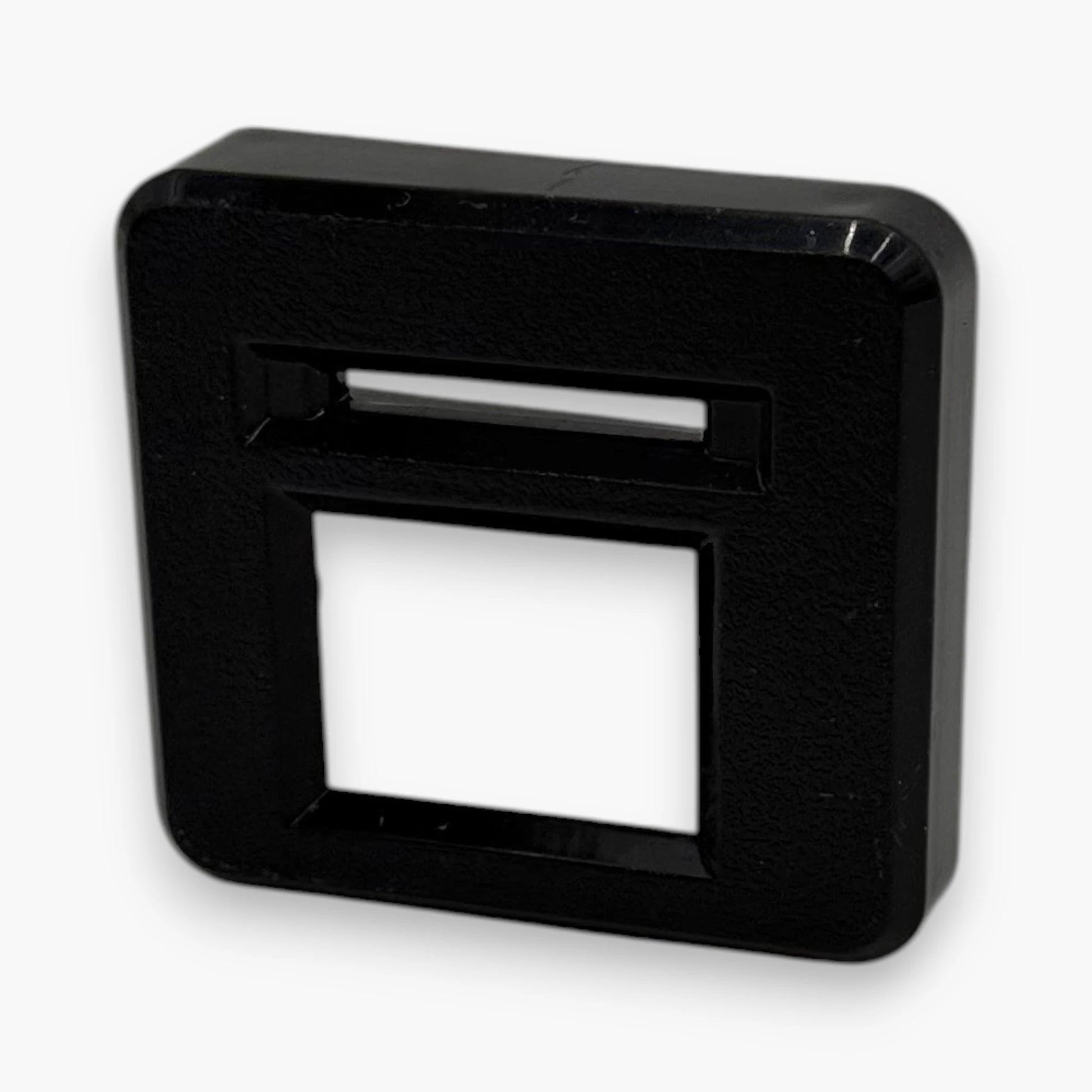 Coin Entry Housing – Horizontal Coin Insertion Slot with Retaining Tabs, Smooth Coin Entry Mechanism