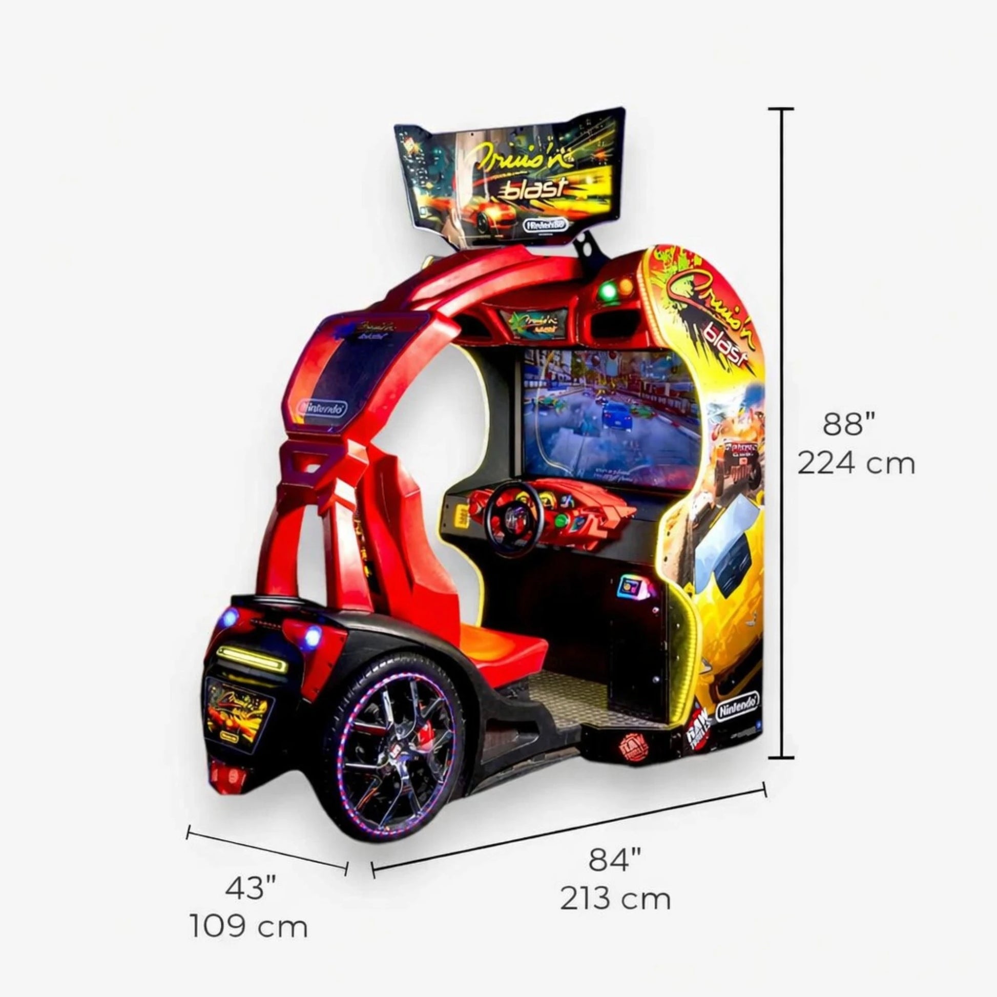 Cruis'n Blast Arcade Cabinet Dimensions
