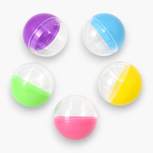 Empty Plastic Capsule Balls 3 Inch 75mm – 500 Count Multicolor for Vending and Claw Machines