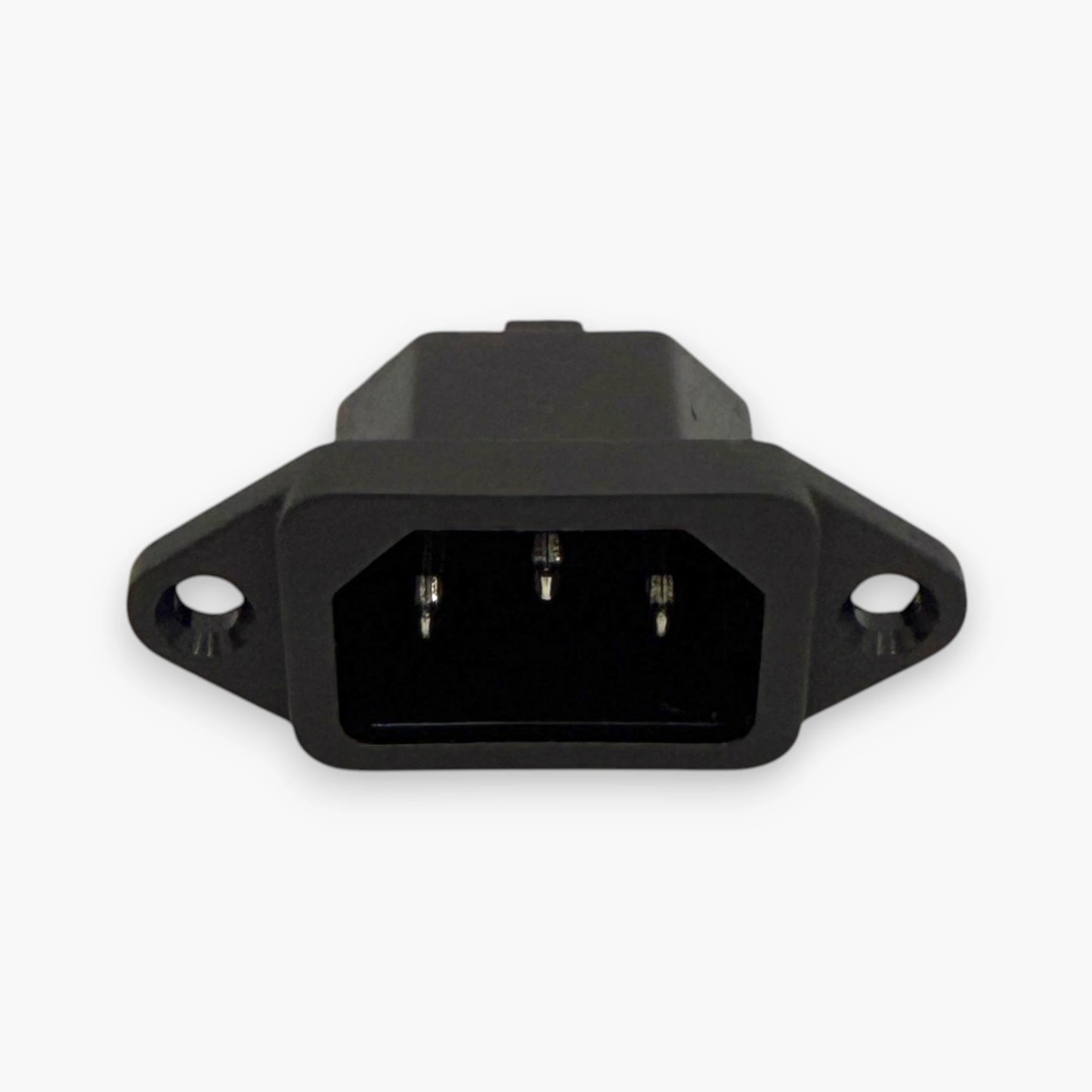 Panel mount IEC C14 power entry module with copper terminals