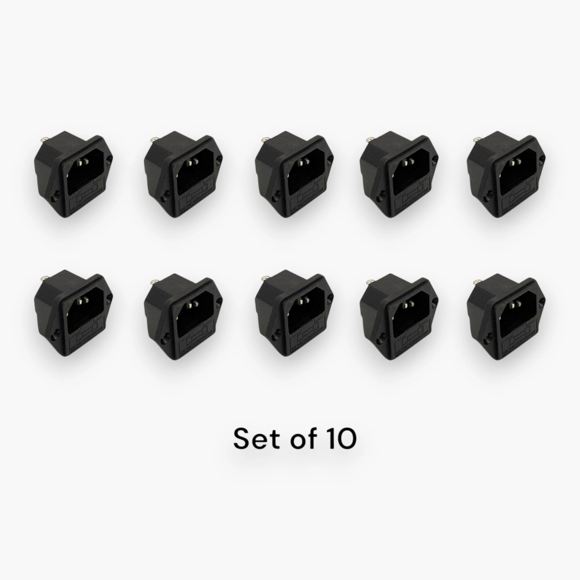 IEC C14 Male Power Inlet Socket Set of 10 
