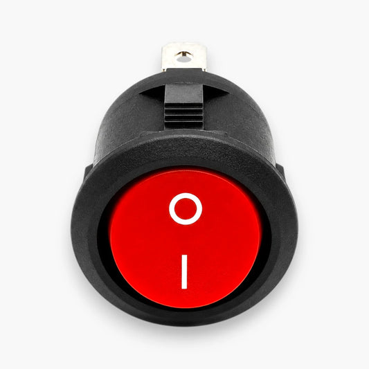 KCD1 round ON/OFF rocker switch 2-pin no light power switch for arcade and vending machines