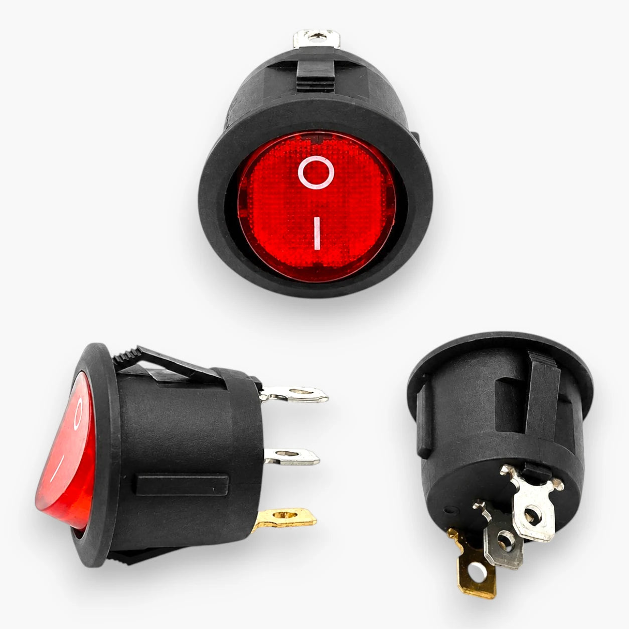 Replacement KCD1 power switch 3PIN with copper terminals