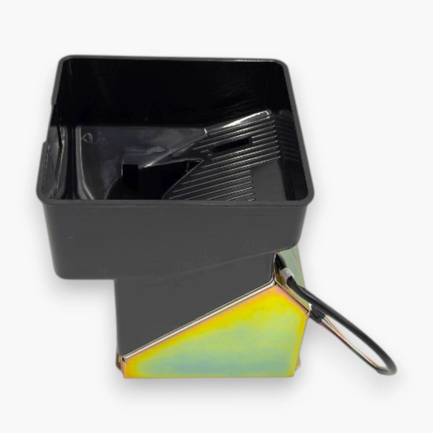 L2 Coin Hopper Dispenser – Black Plastic Hopper with Iron Base