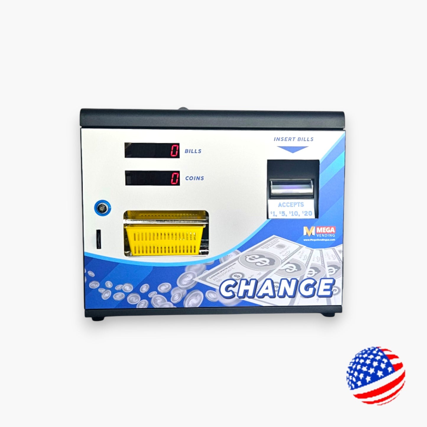 MV-101AB Front Load Dollar Bill to Coin/Token Changer