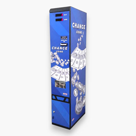 MV-103AB Dollar Bill Changer – Black and Blue, Single Validator, 15,000-Coin Hopper