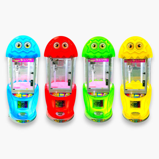 Magic Egg Claw Machine – Egg-Shaped Cabinet, LED Lighting, Joystick Claw Controls, Available in 4 Colors