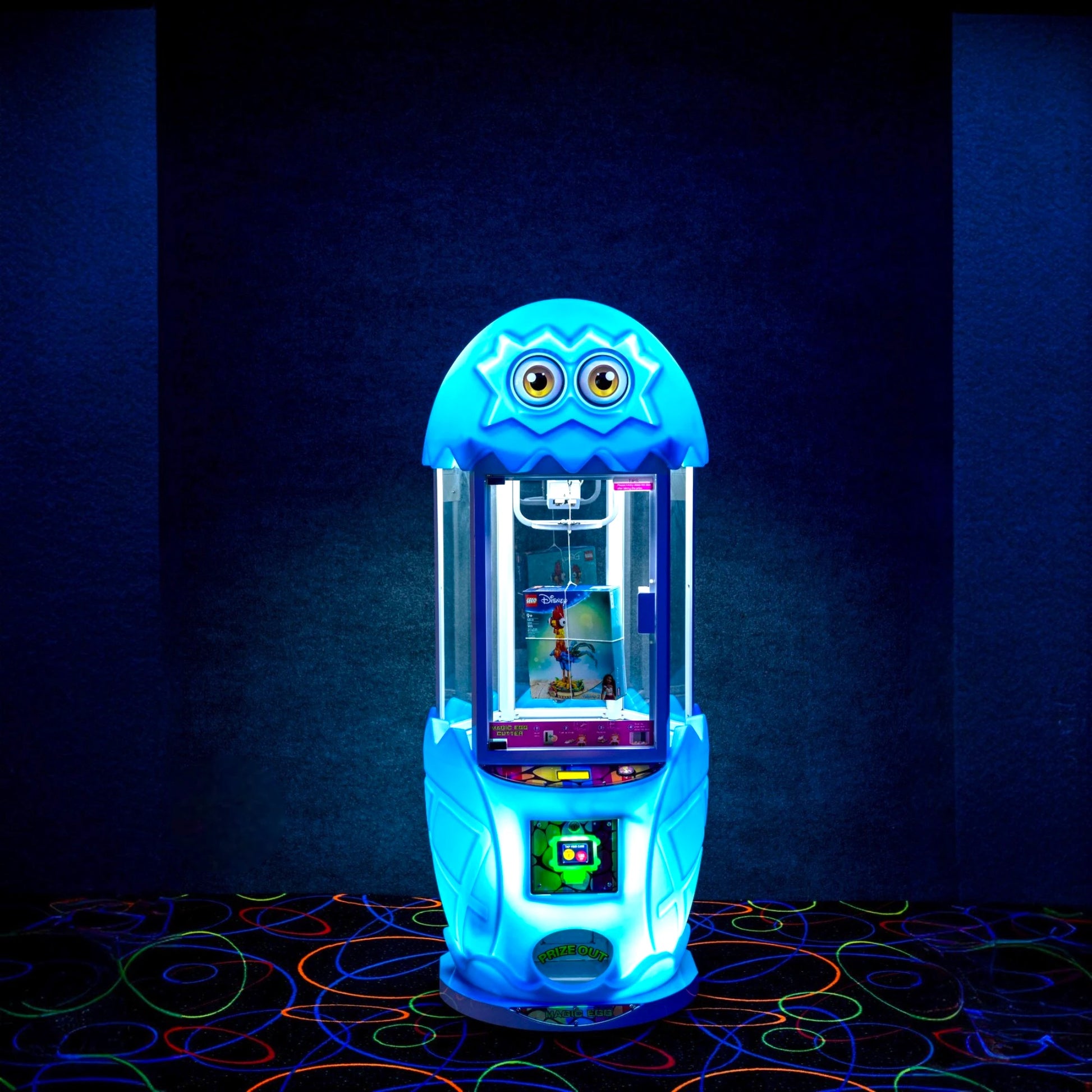 Magic Egg Cut the Rope Machine – 3 Win Modes: Always Win, Adjustable Win Probability, and Vending Mode