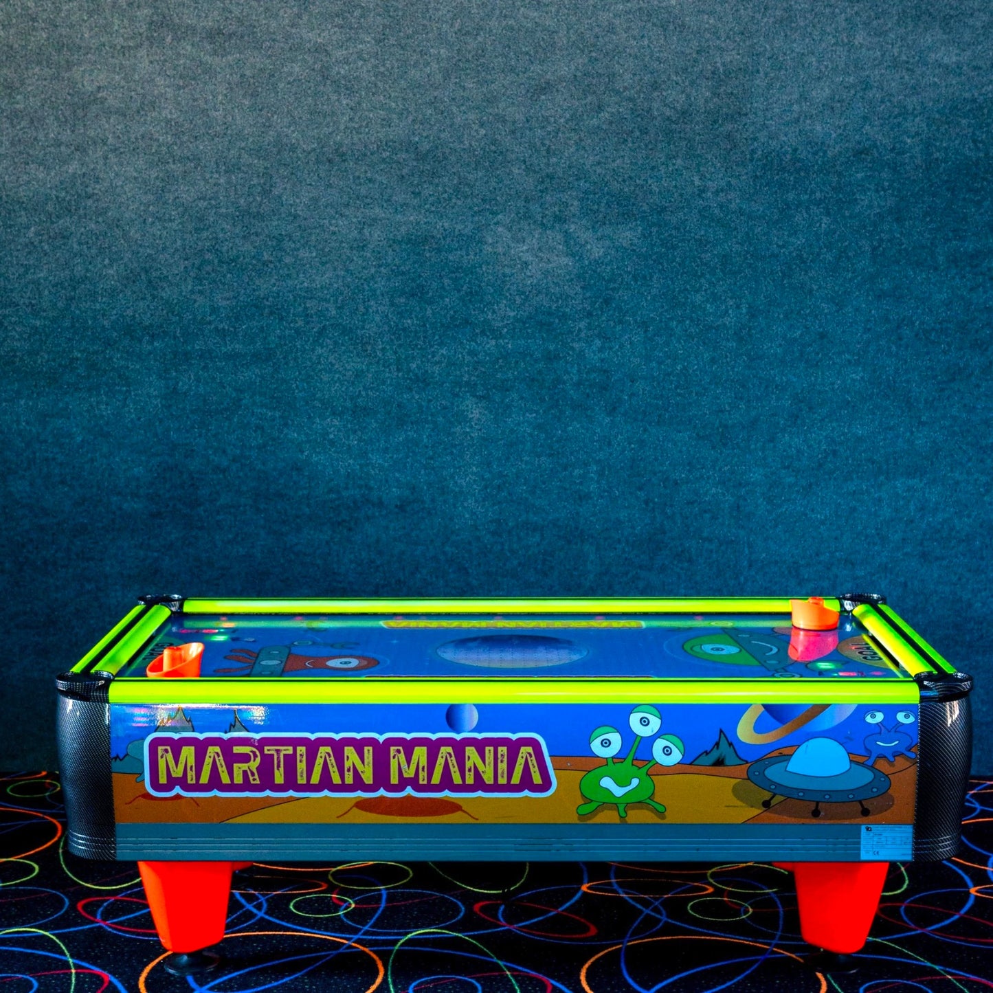 Martian Mania Air Hockey – Dual Ticket Dispensers, Each Player Earns Tickets Based on Score