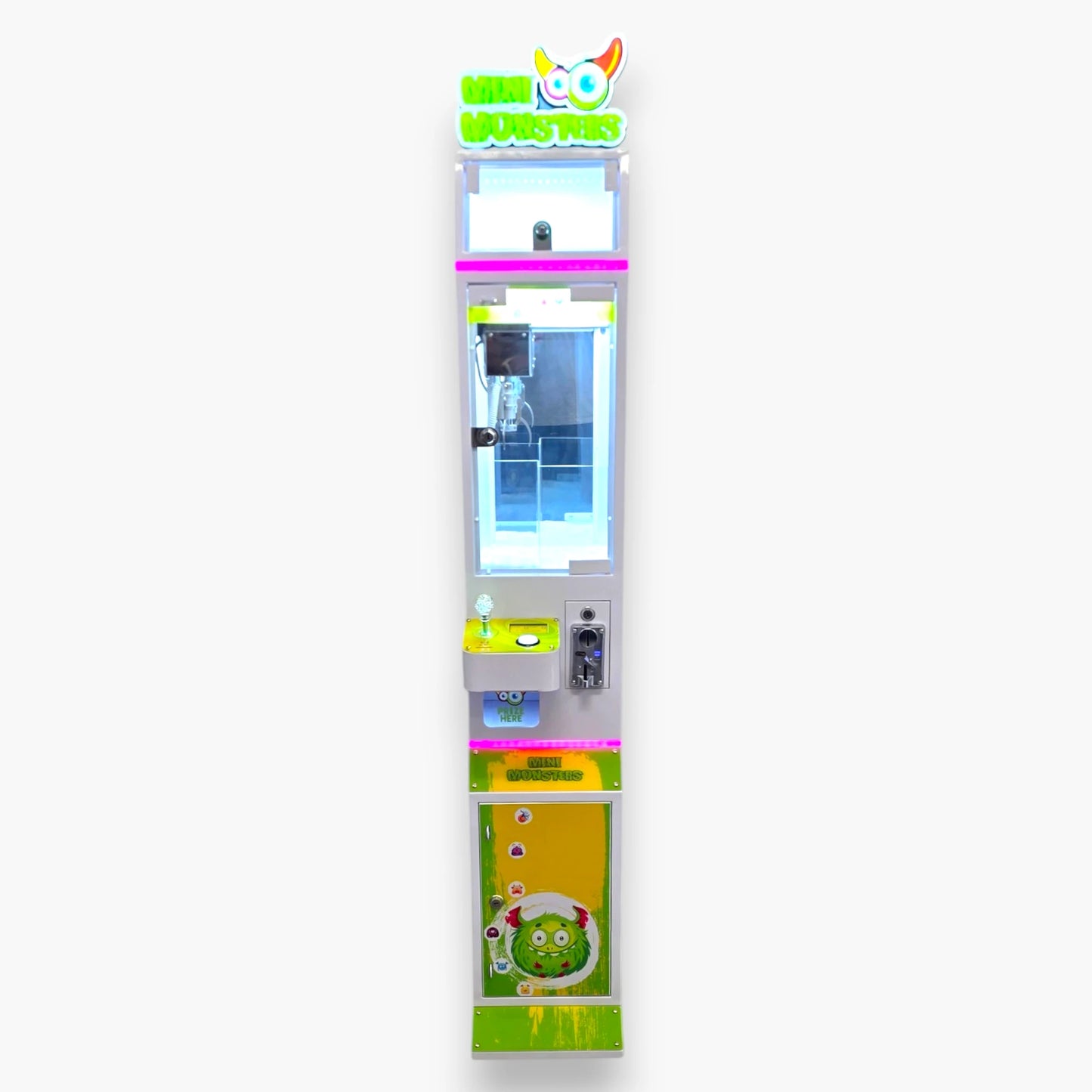 Mini Monsters Claw Machine – Hidden Key Inside Capsule Unlocks Top Prize Box, Unique Reveal Feature