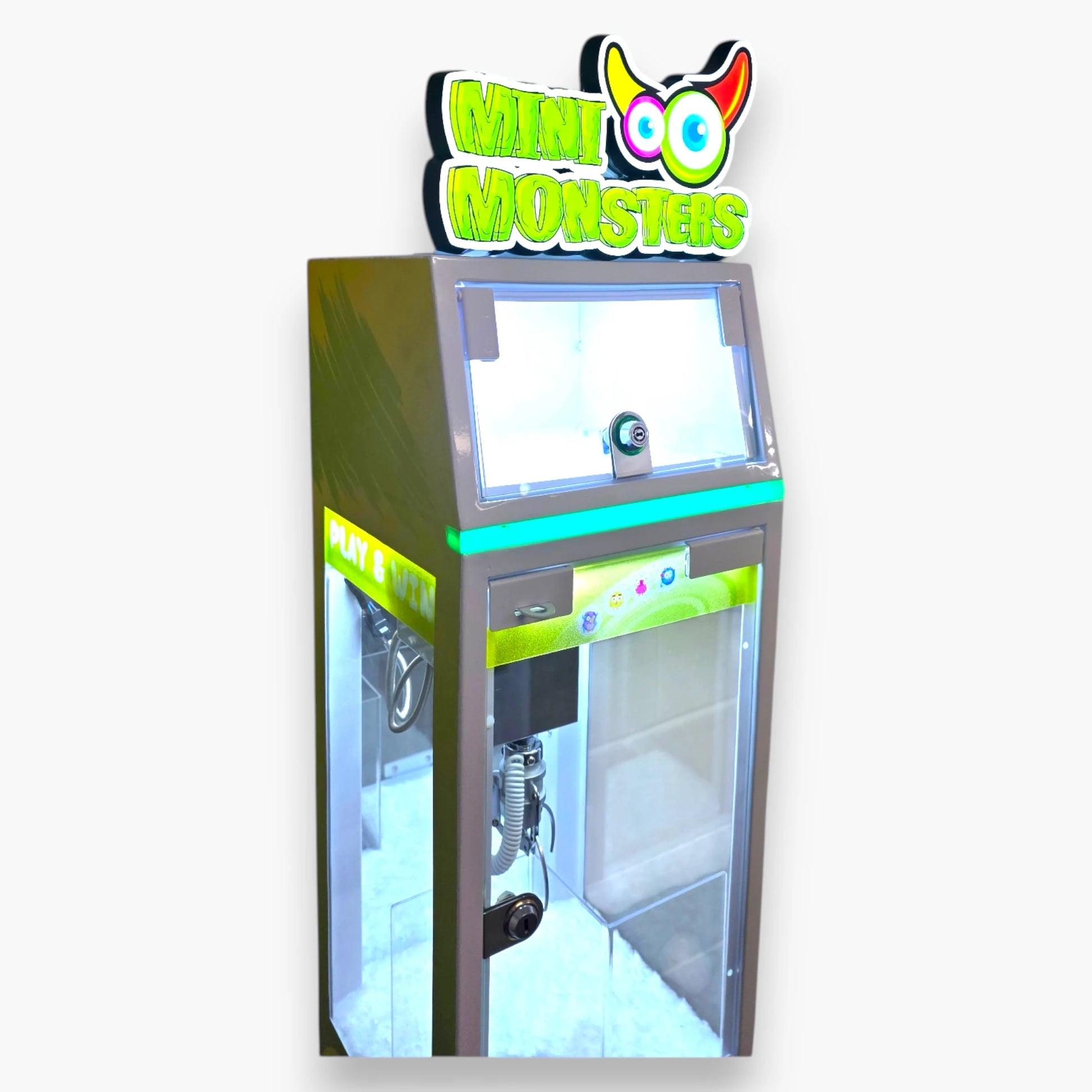 Mini Monsters Claw Machine – Clear Top Window Shows Prize Pool