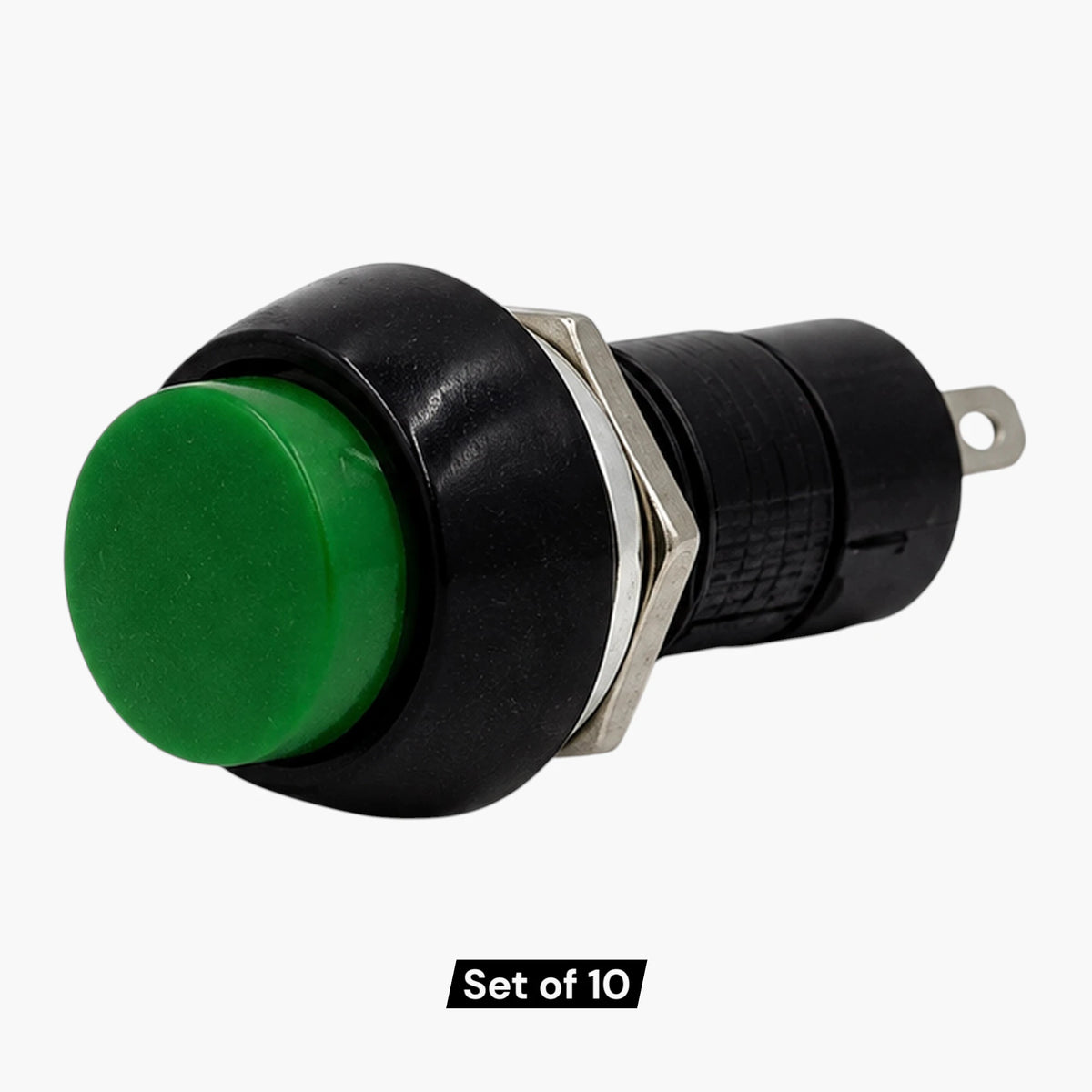 PBS-11B Green Push Button Switches Set of 10