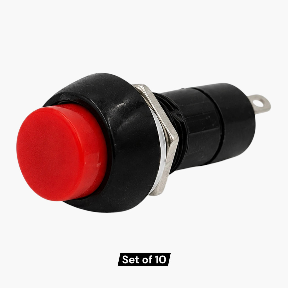PBS-11B Red Push Button Switches Set of 10