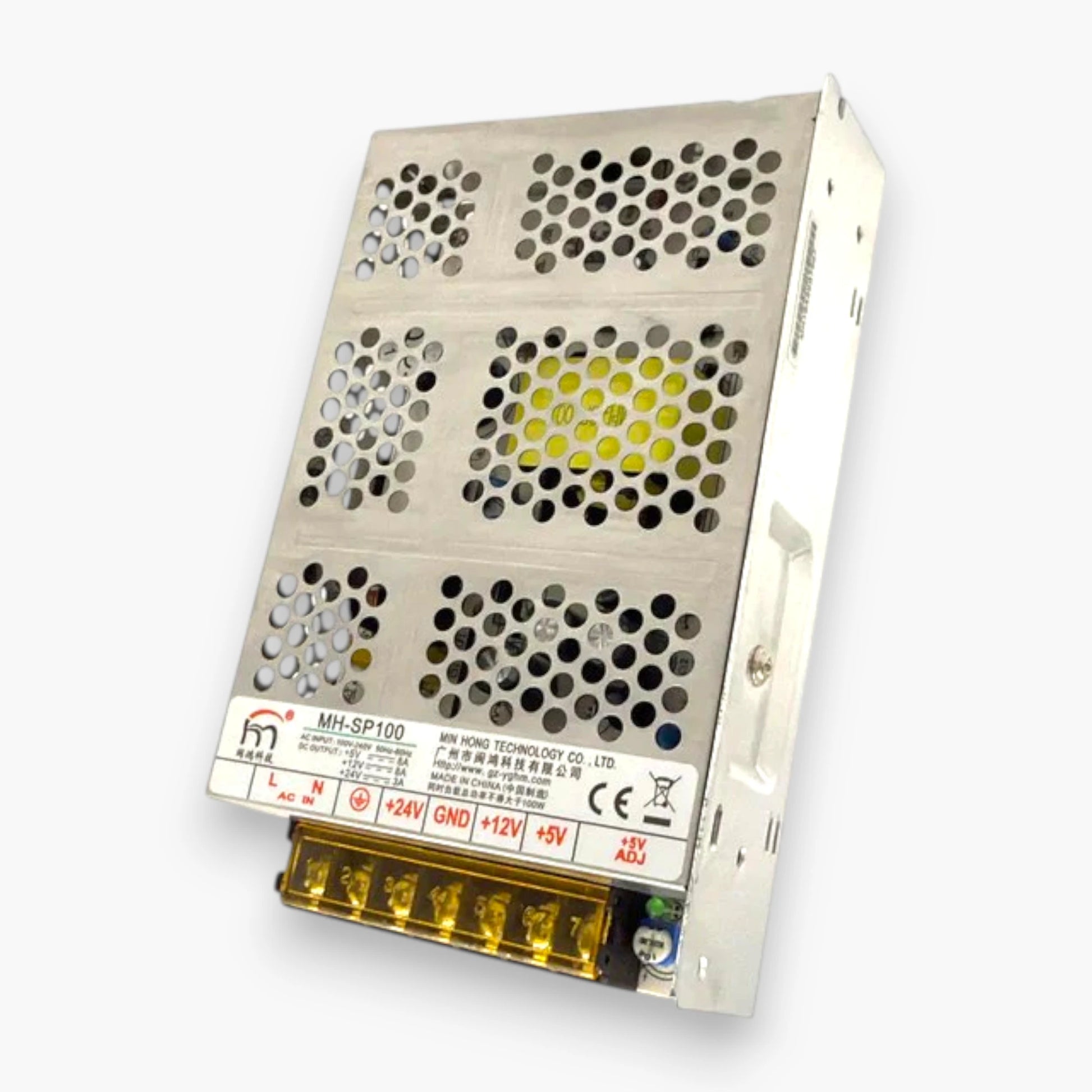 5V 12V 24V Adjustable Switching Power Supply – Silver, for Bill Changers Claw Machines and Arcade Machines