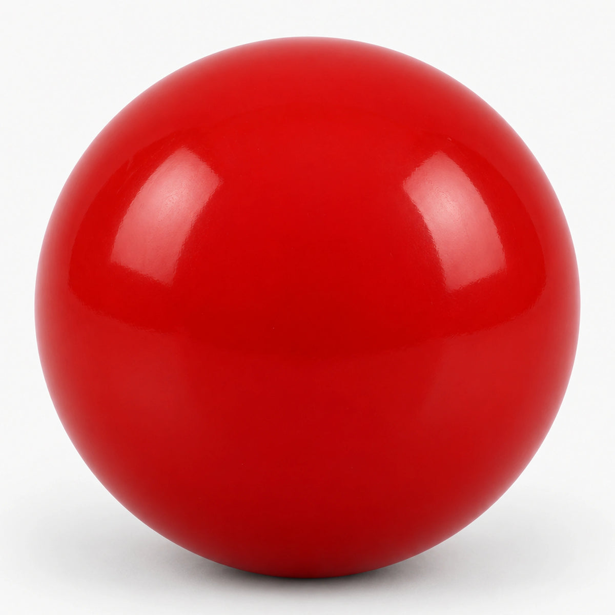 Glossy red spherical arcade joystick replacement ball top shown from the front.