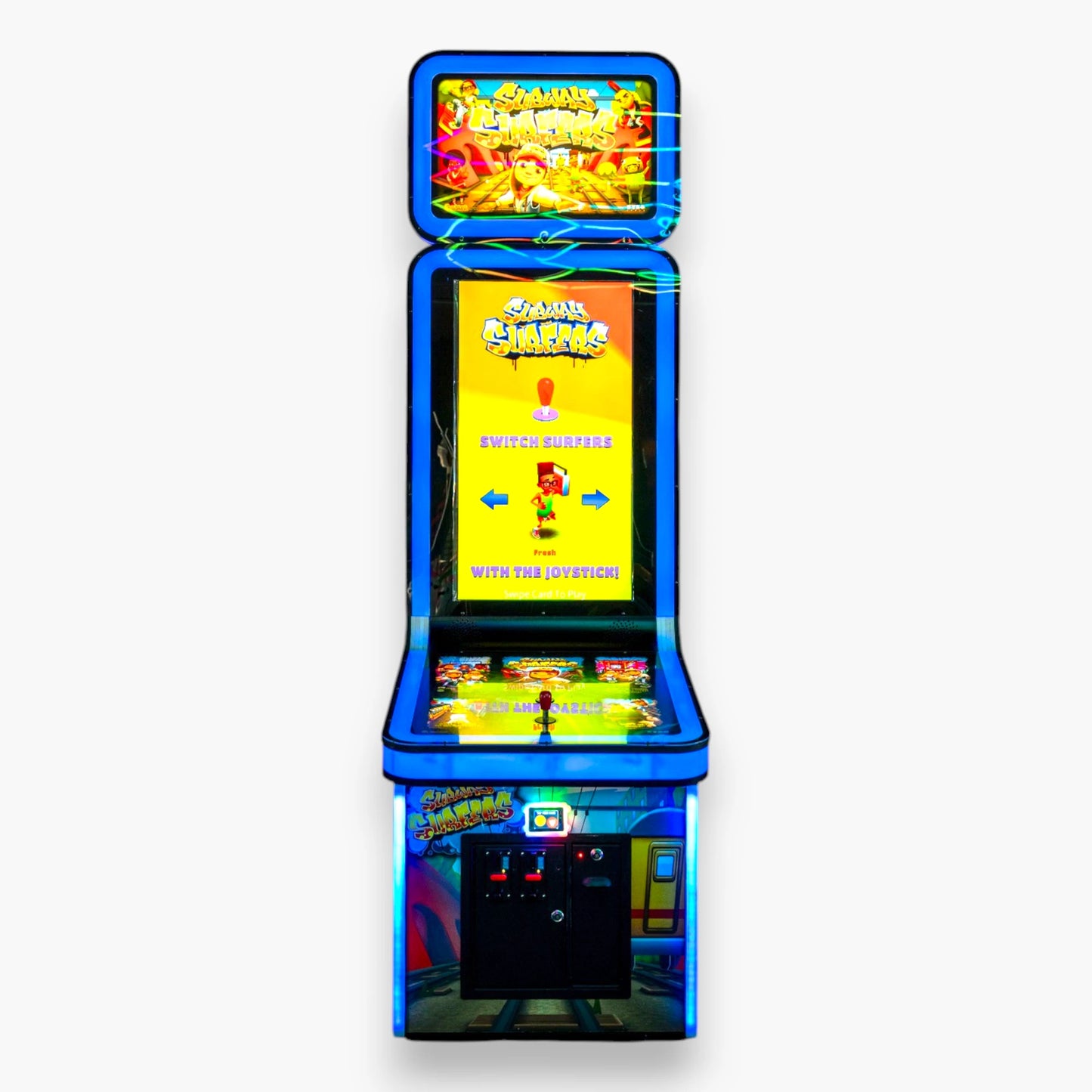 Subway Surfers Arcade – 4-Way Joystick Controls, Left Right Jump Roll, Single Player Gameplay