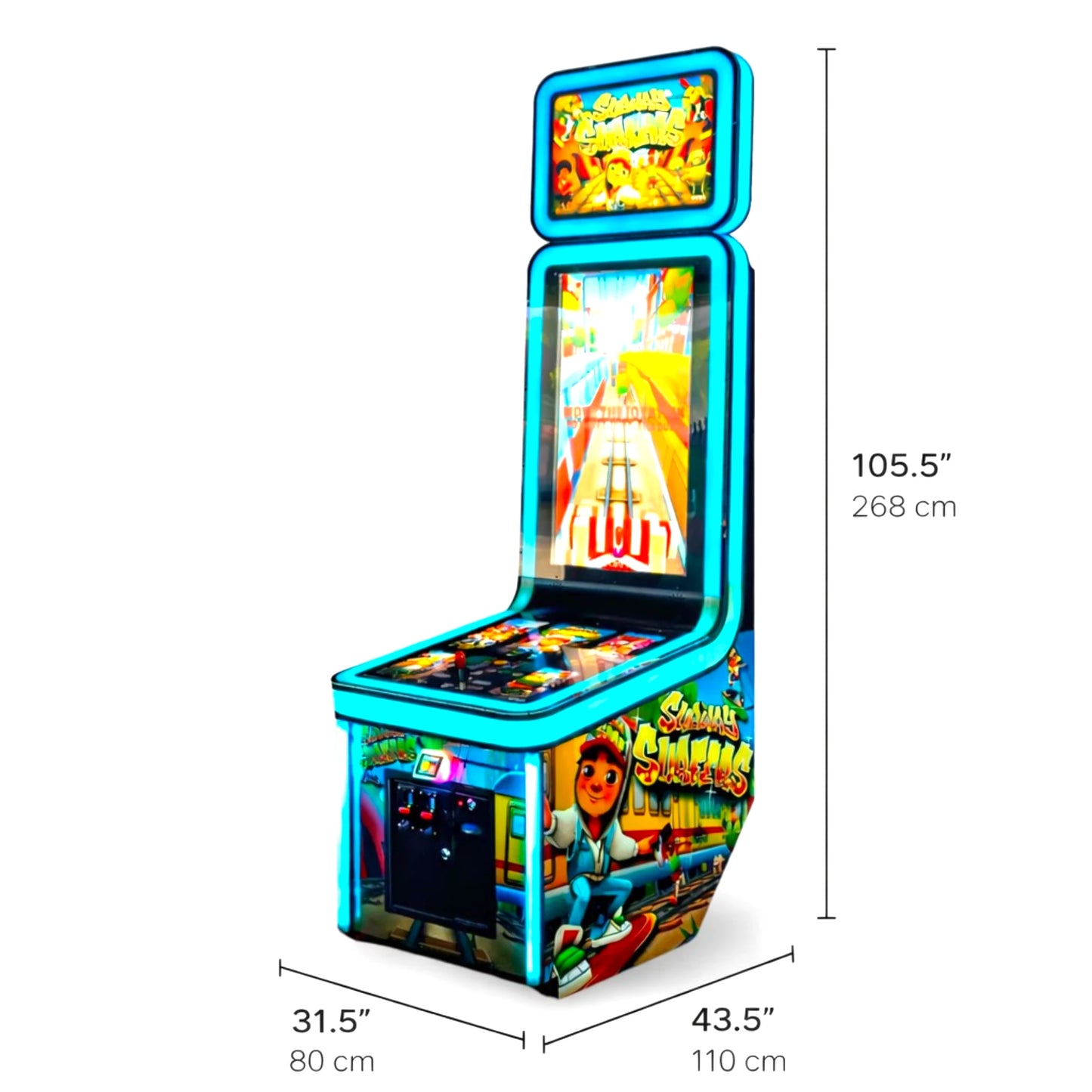 Subway Surfers Arcade Machine Dimensions