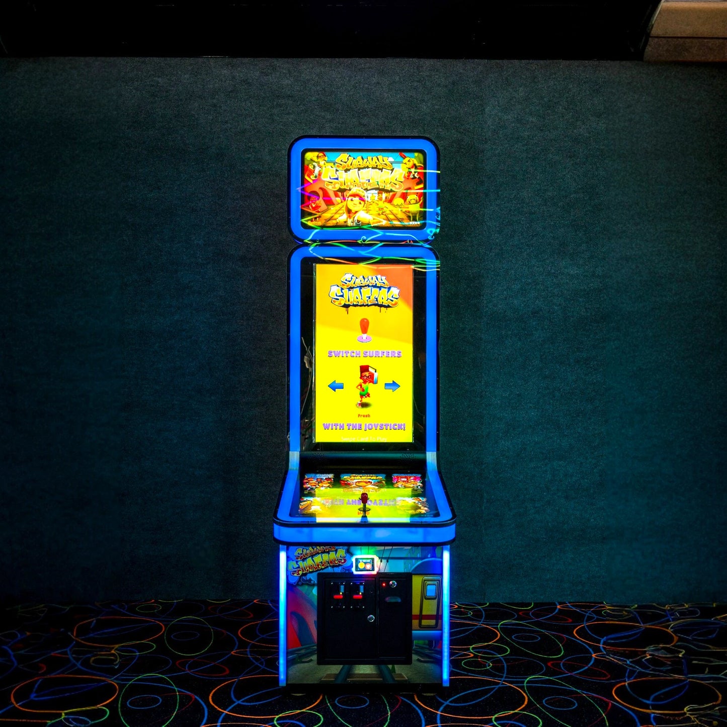 Subway Surfers Arcade Machine – Bright LED Backlit Cabinet, Eye-Catching Artwork, Ticket Redemption 