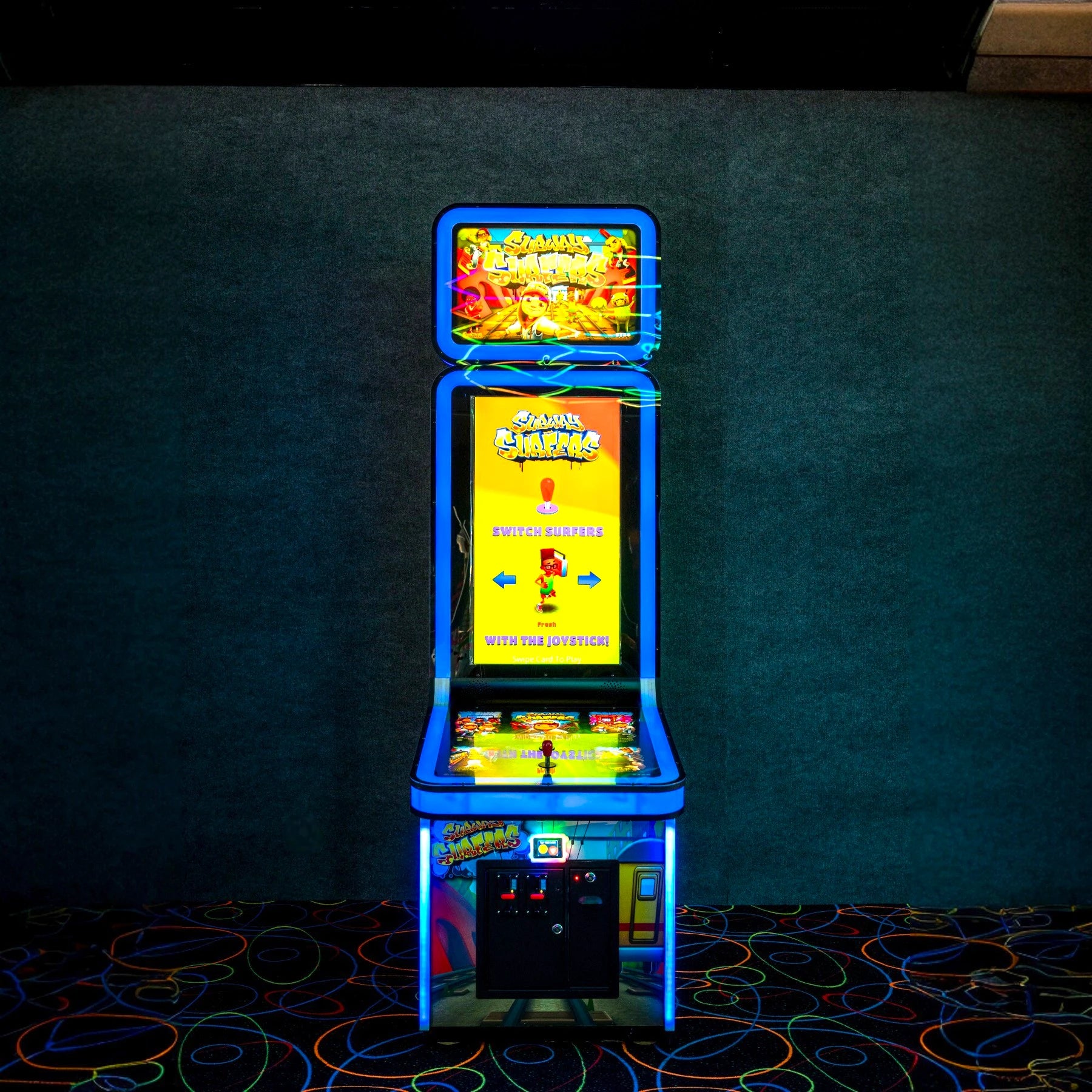 Subway Surfers Arcade Machine – Bright LED Backlit Cabinet, Eye-Catching Artwork, Ticket Redemption 