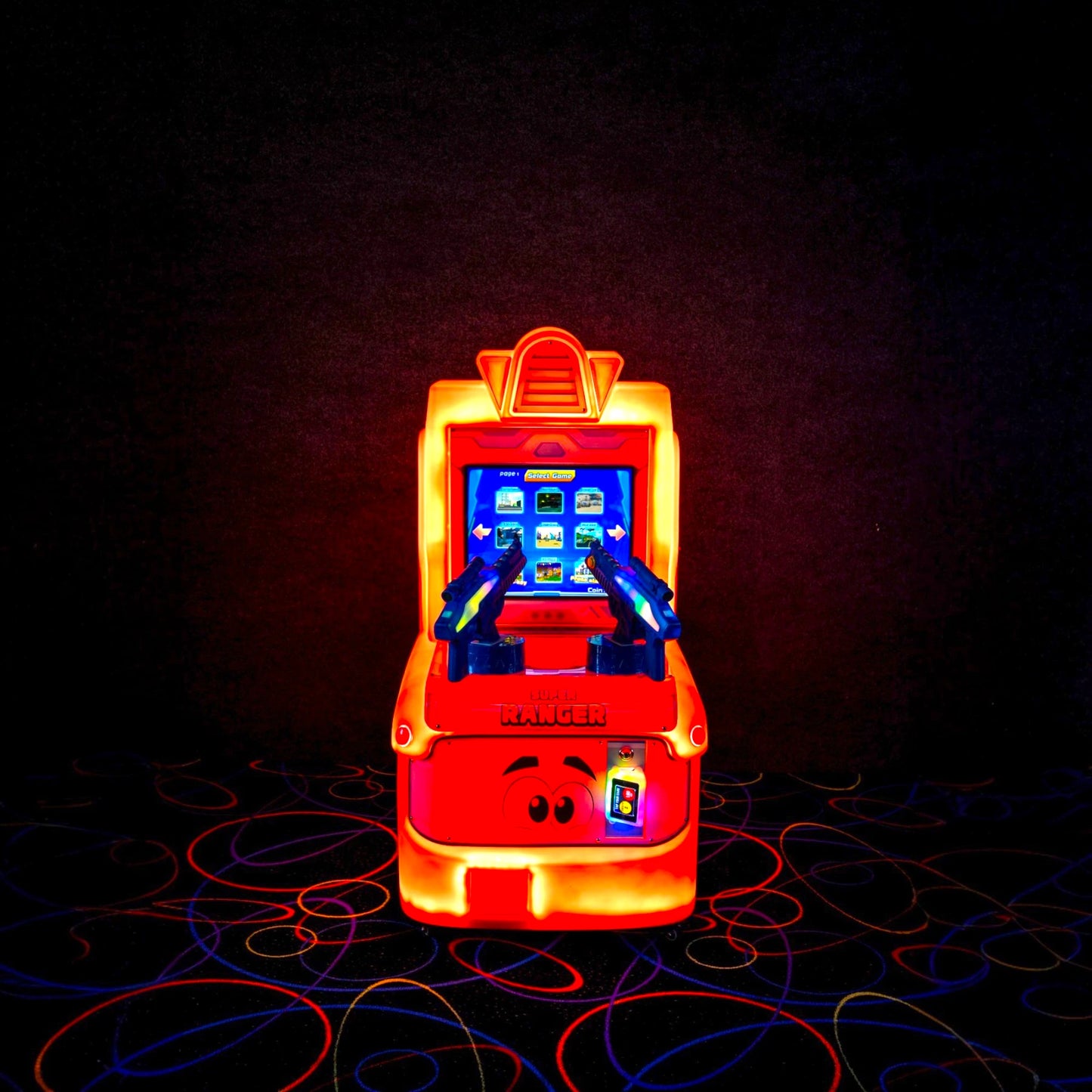 Super Ranger Dual Shooting Arcade – Two Mounted Toy Rifle Controllers, Two-Handed or Shared Play