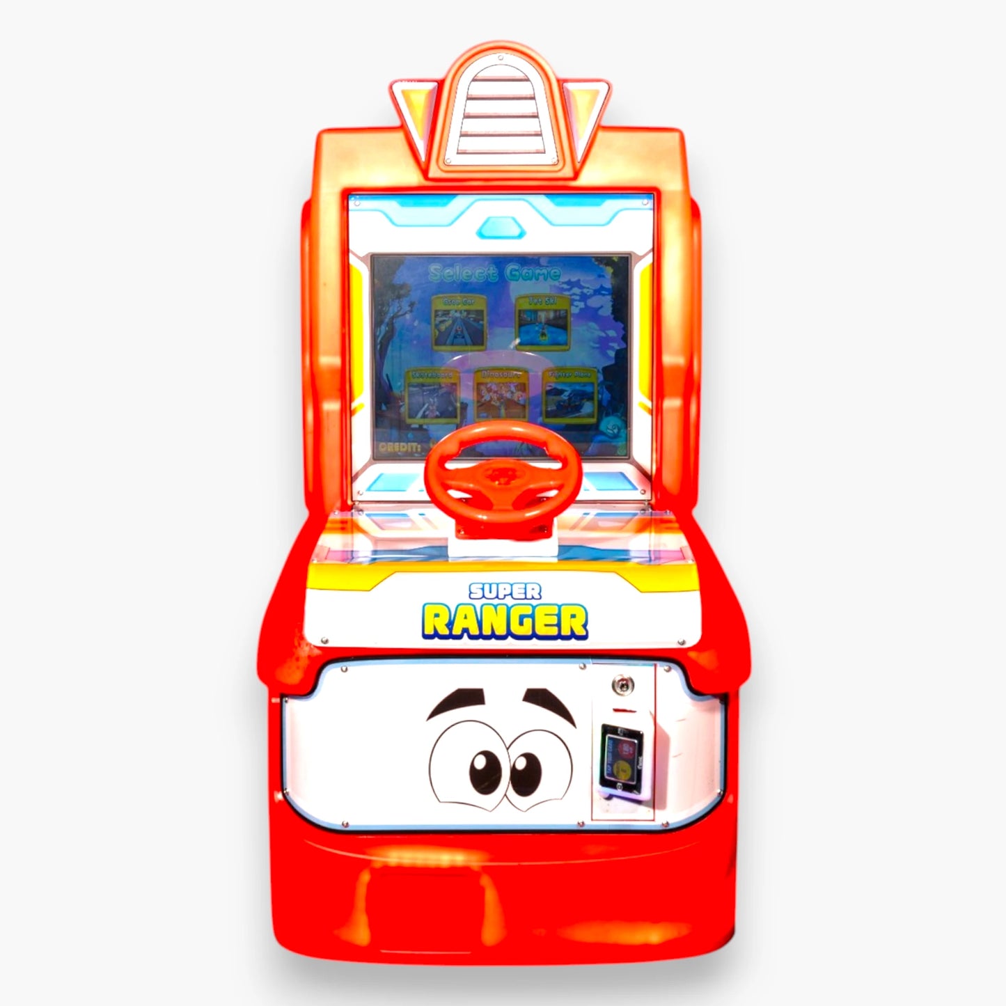 Super Ranger Arcade – HD Screen Showing Animated Racing Track, Colorful High-Speed Gameplay