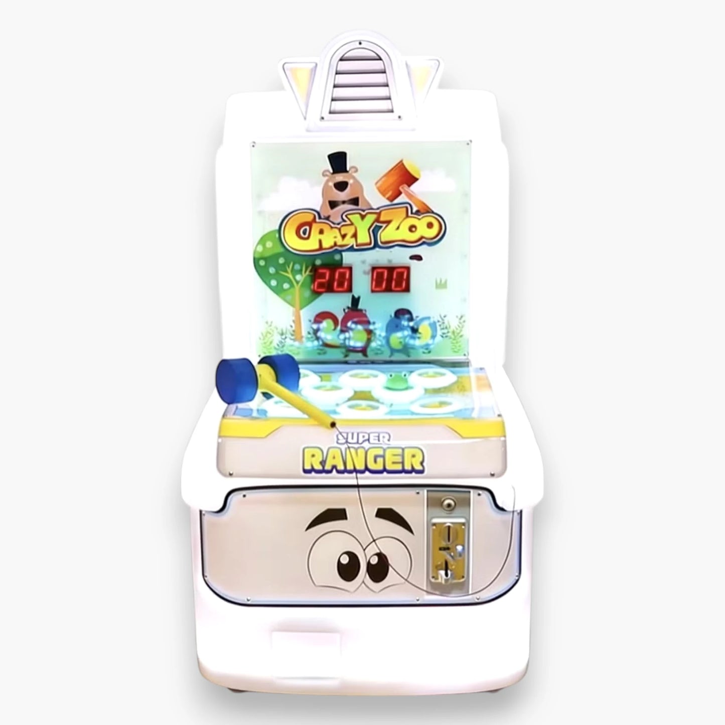 Super Ranger Whack-a-Mole Arcade – Multiple Pop-Up Moles, Fast-Paced Whacking Action, Colorful Animated Display