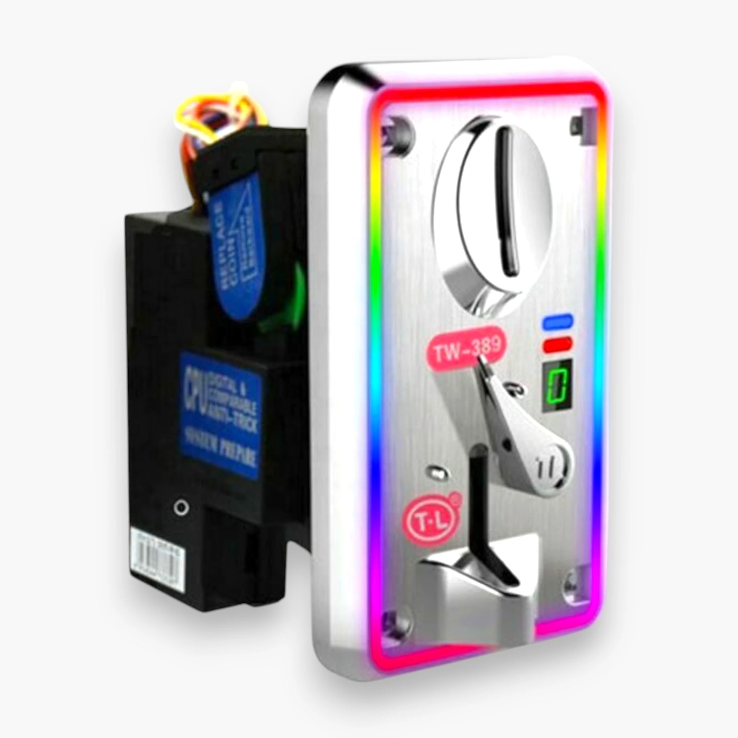 TW-389 LED coin acceptor for arcade and vending machines