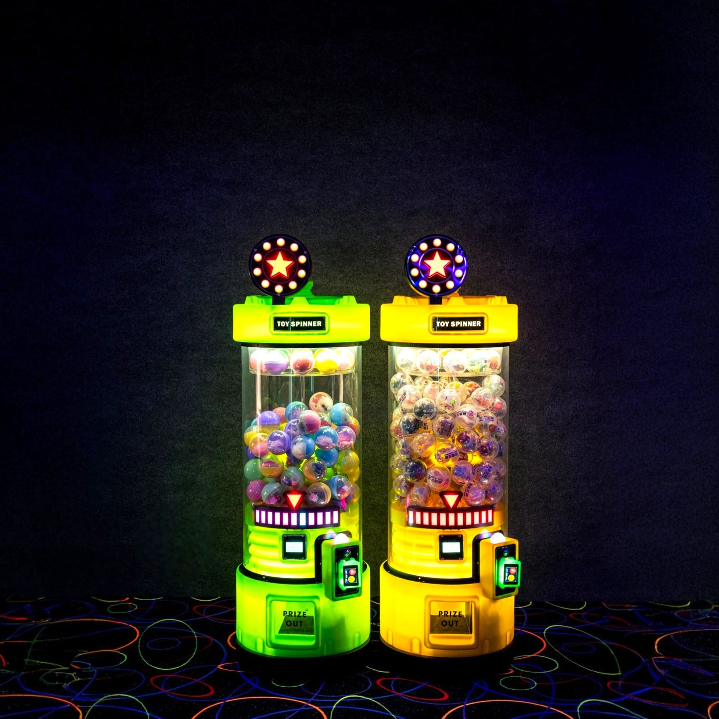 Toy Spinner Capsule Machine – Transparent Chamber Shows Capsule Levels
