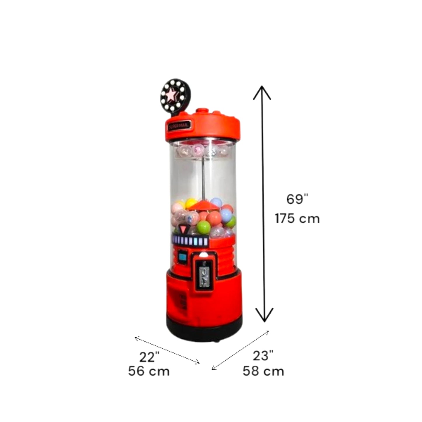 Toy Spinner Prize Machine – Dimensions