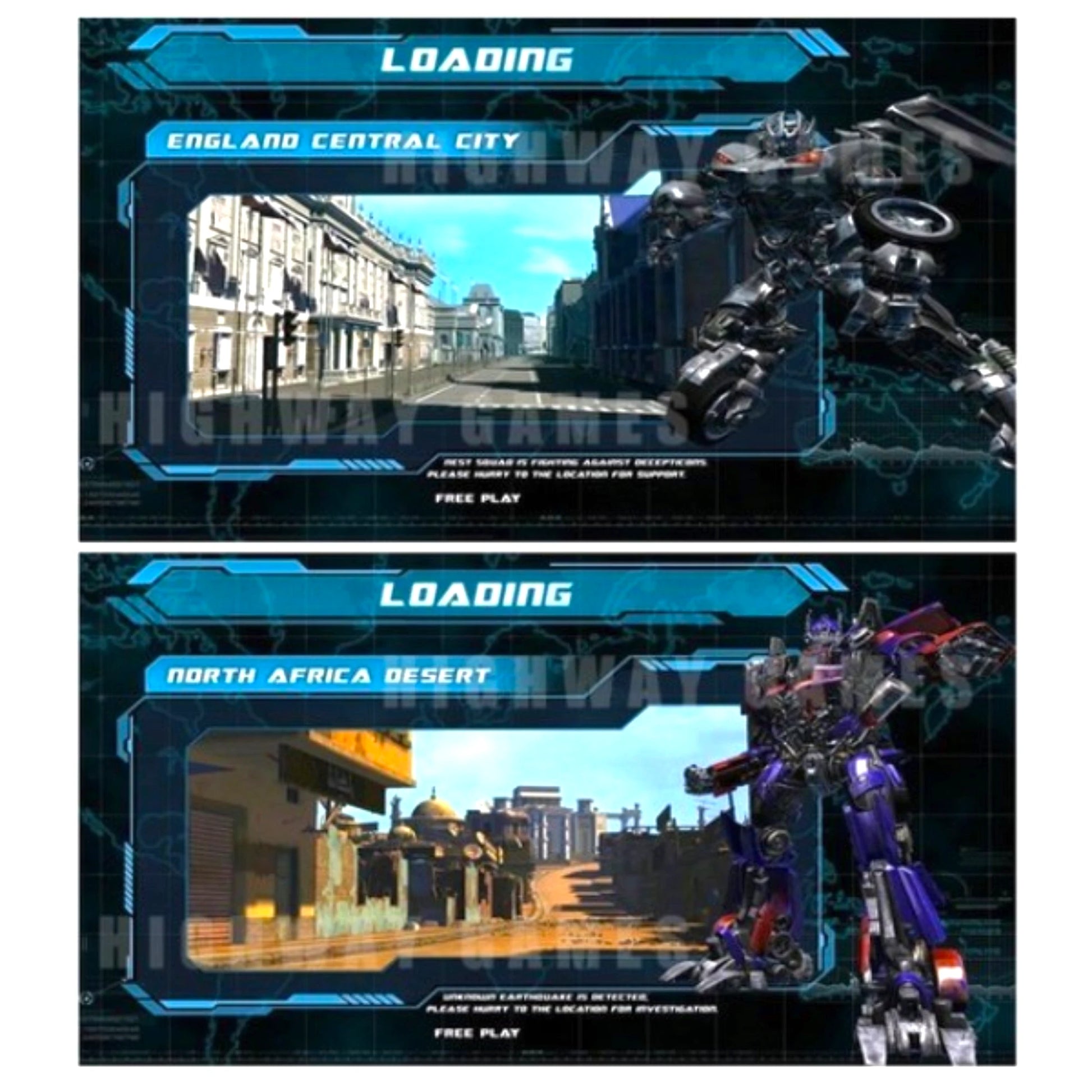 Transformers Human Alliance Arcade Game