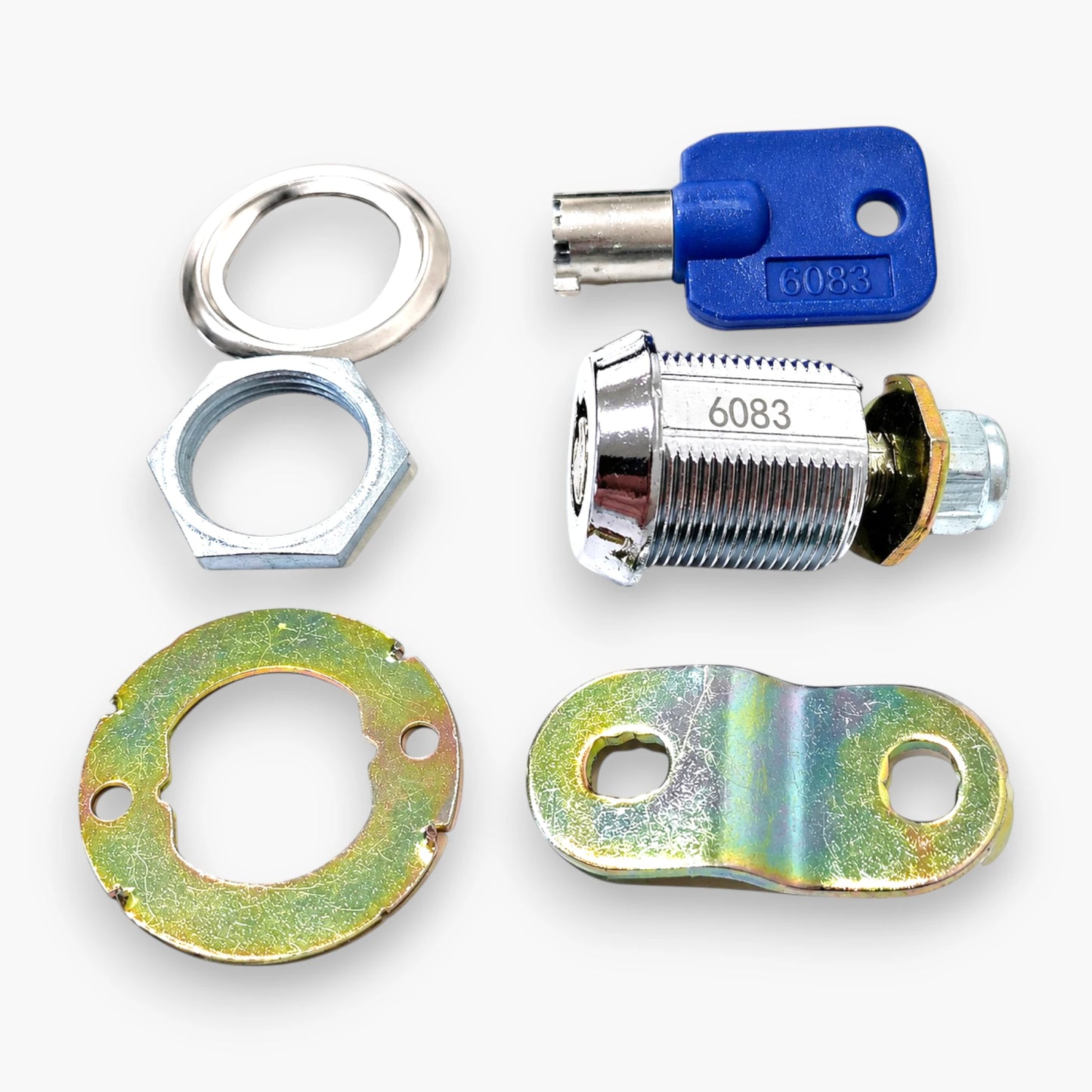 Tubular Cam Lock 6083 – Chrome Plated Zinc Alloy, 19mm Hole Size, Available in 17mm and 30mm Lengths