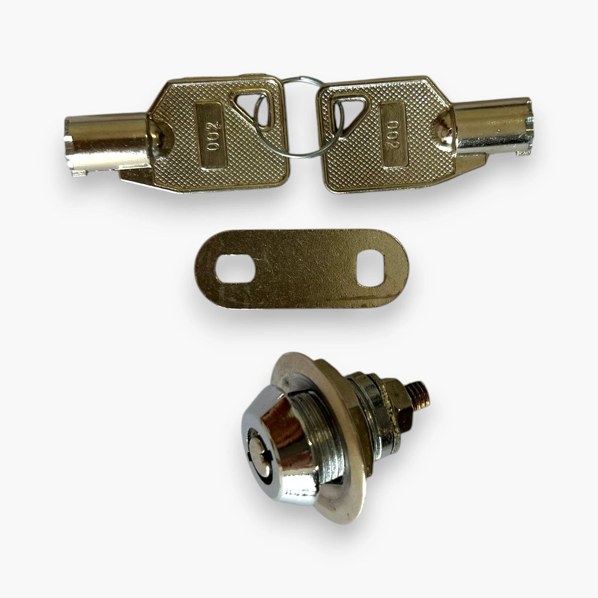 Keyed alike 7-pin tubular cam lock for vending machines and cabinets