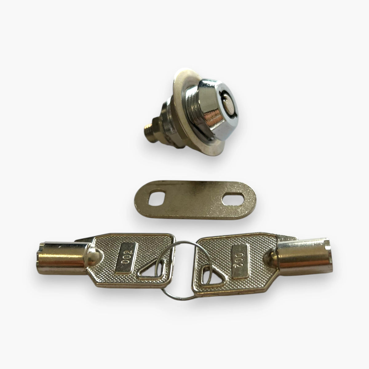 Heavy-duty tubular security lock for vending machines and industrial equipment