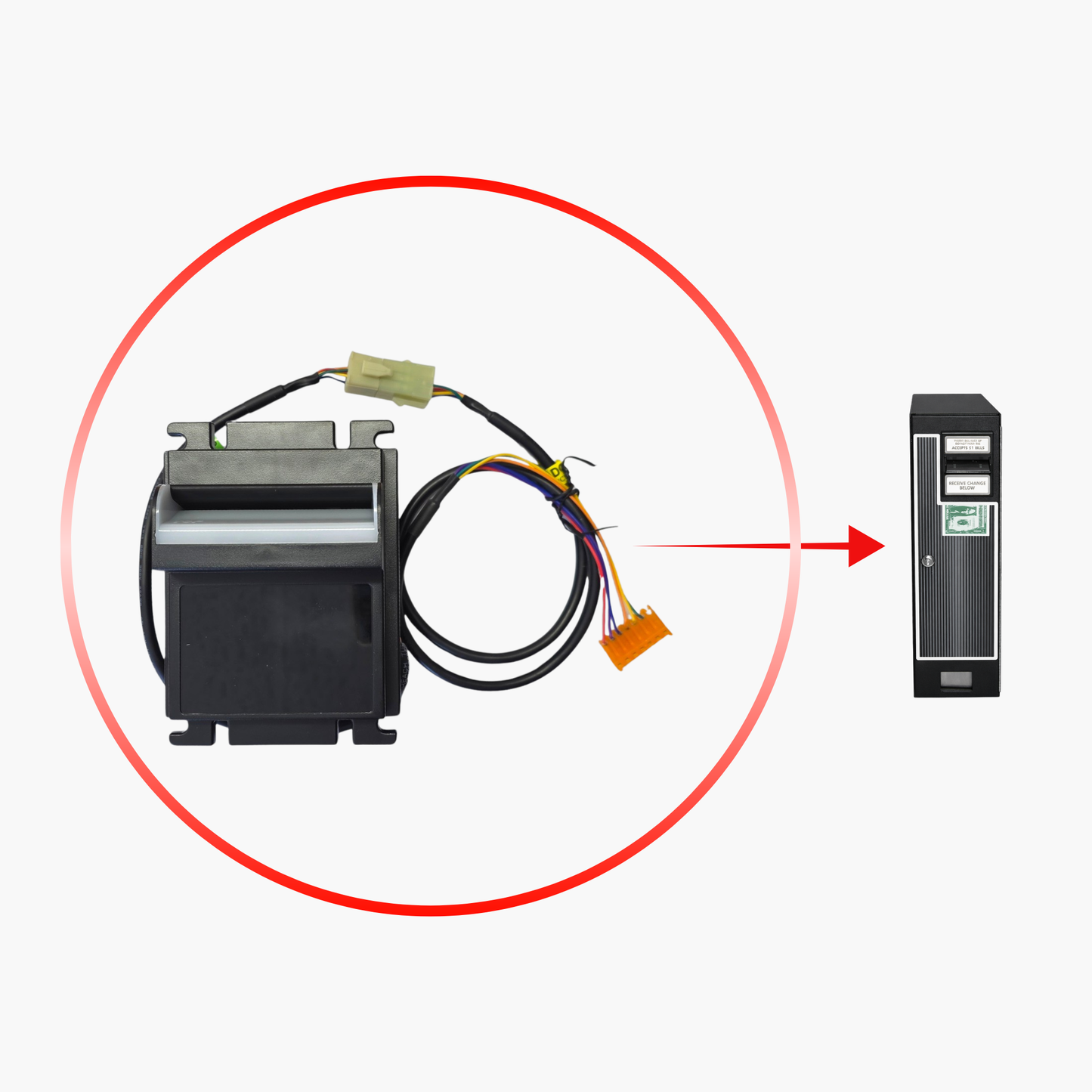 Coffee Inns Dollar Bill Changer Update Validator Kit-Replace JCM DBV10 20 30 ZBA
