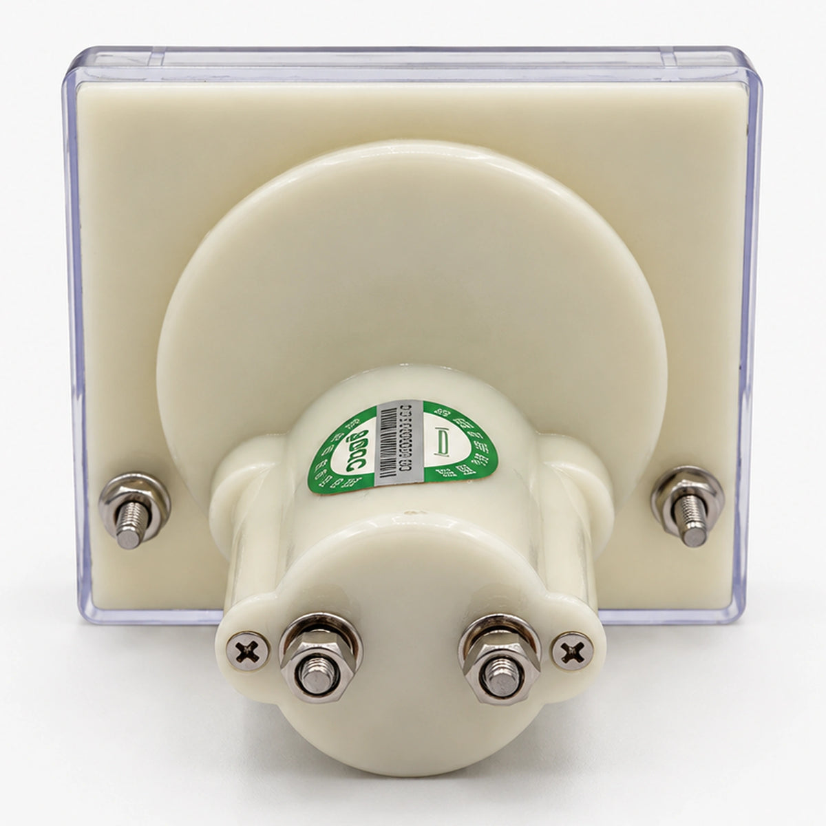 DC analog voltmeter  rear view