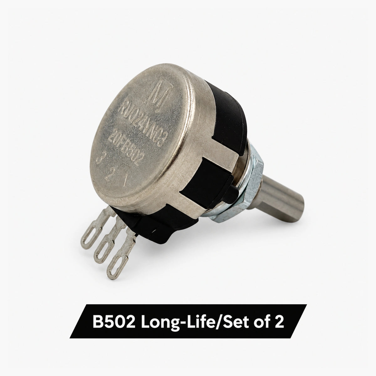 RVQ24YN03 20F B502 long-life 5K potentiometer, front view