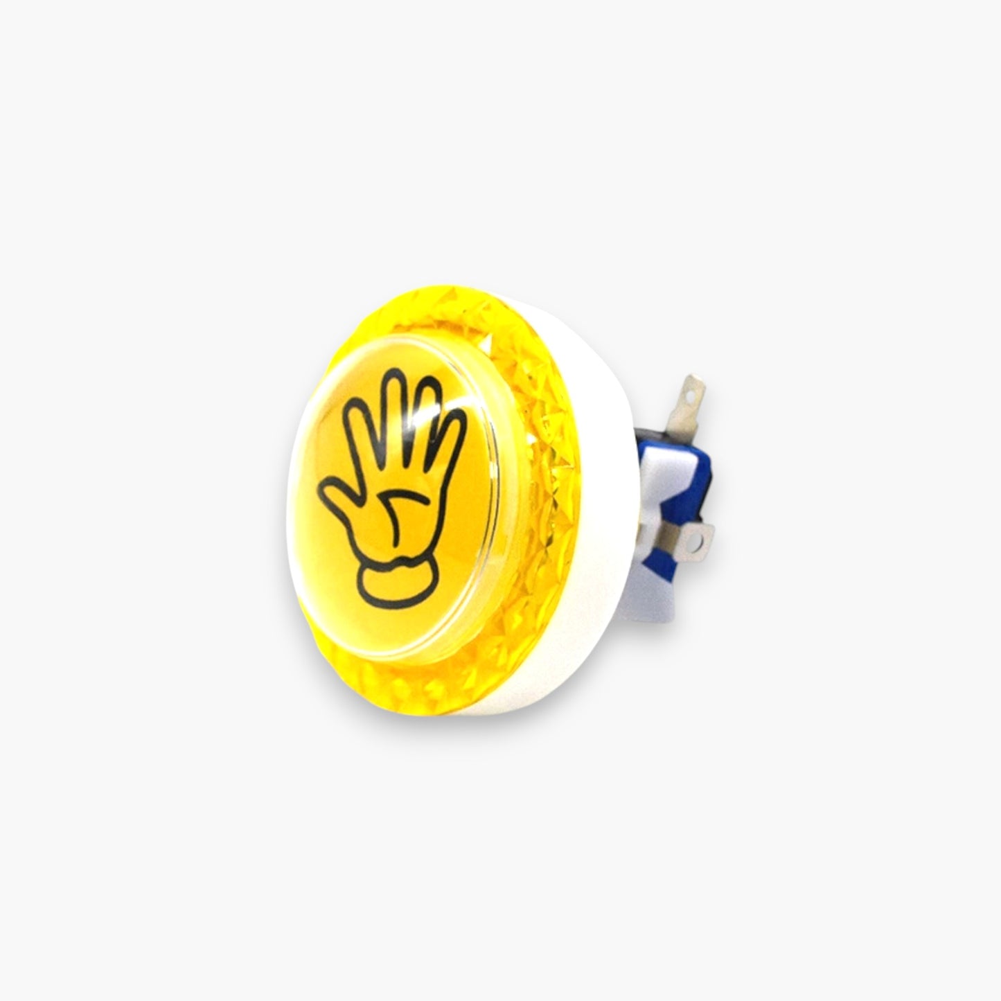 Yellow Diamond Palm Push Button with Led Light & Micro Switch – Free Shipping