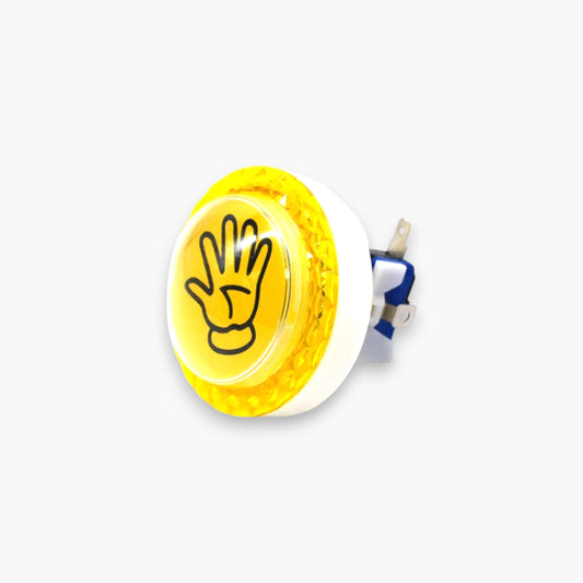 Yellow Diamond Palm Push Button with Led Light & Micro Switch – Free Shipping