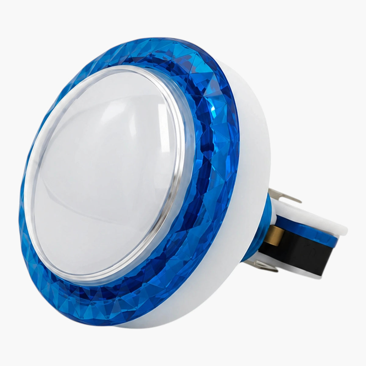 Blue diamond blank push button with microswitch