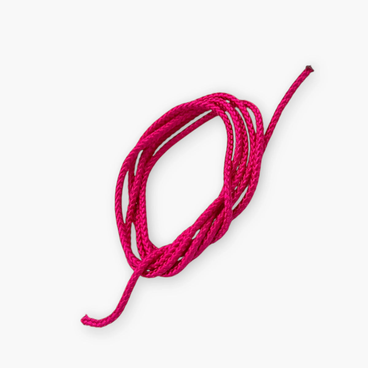 Pink braided claw machine replacement string, 115 cm, with heat-sealed ends