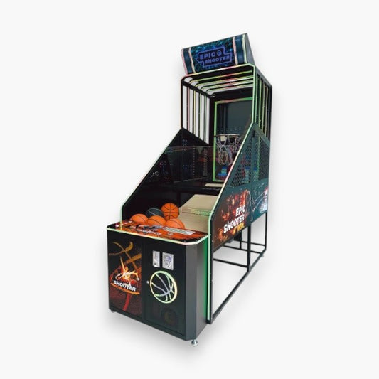 Epic Shooter Basketball Arcade Game–HD Display/LED Lights