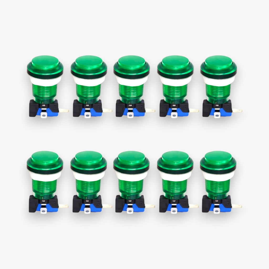 Round Arcade Push Button with Led Light & Micro Switch (Set of 10) – Free Shipping