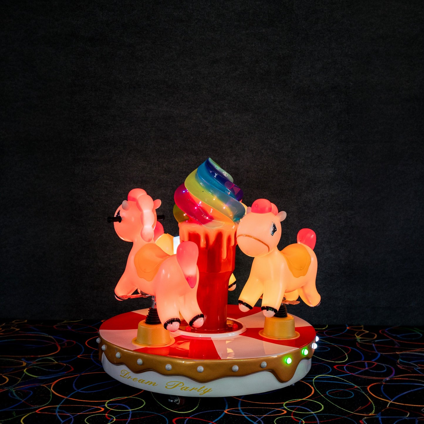 Ice Cream Horse Carousel – Kiddie Ride - Coin Operated