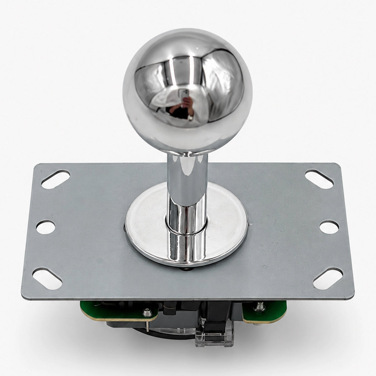 Arcade Joystick with Silver Ball Top 