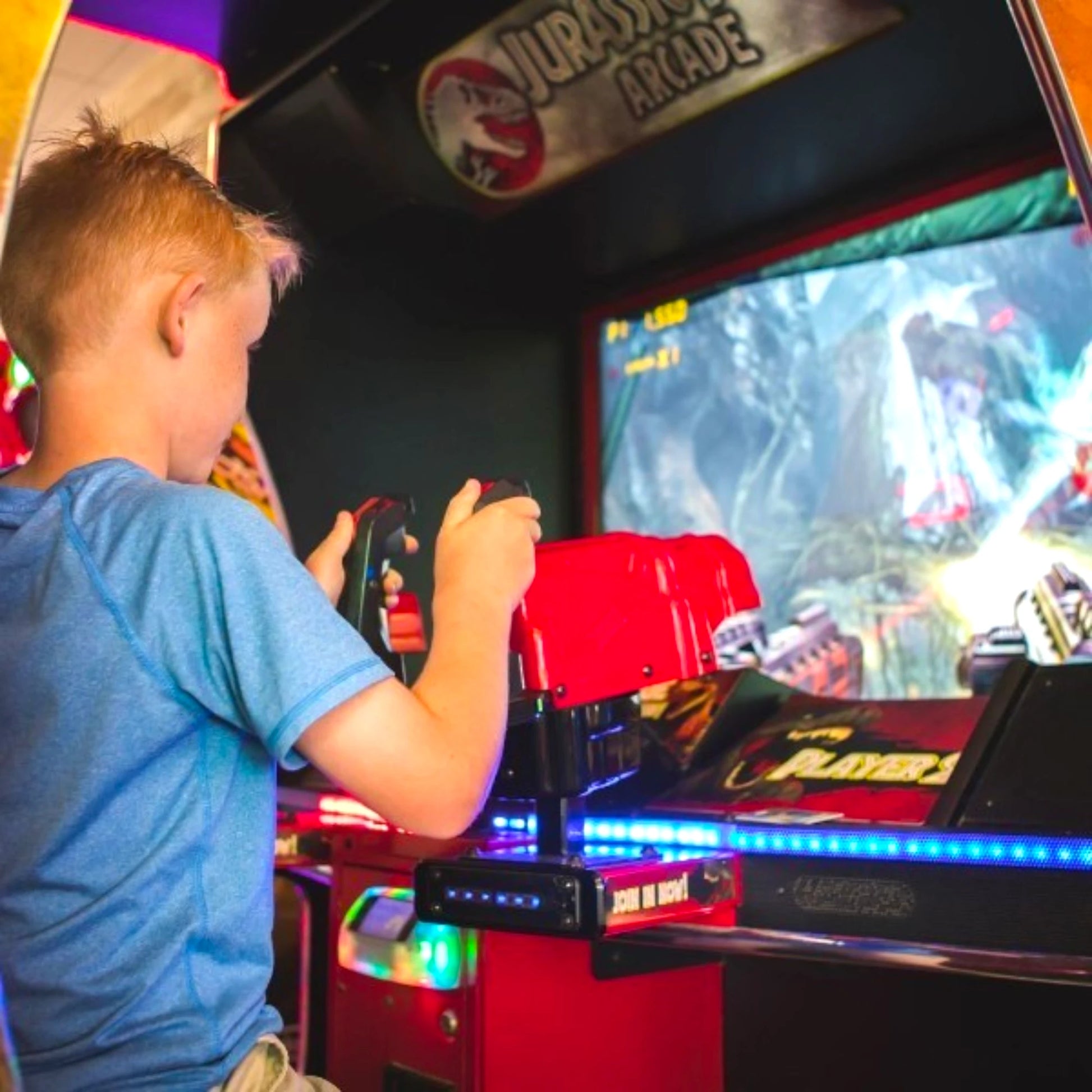 Jurassic Park Arcade Game – 55 Inch HD Display, 9 Rescue Missions