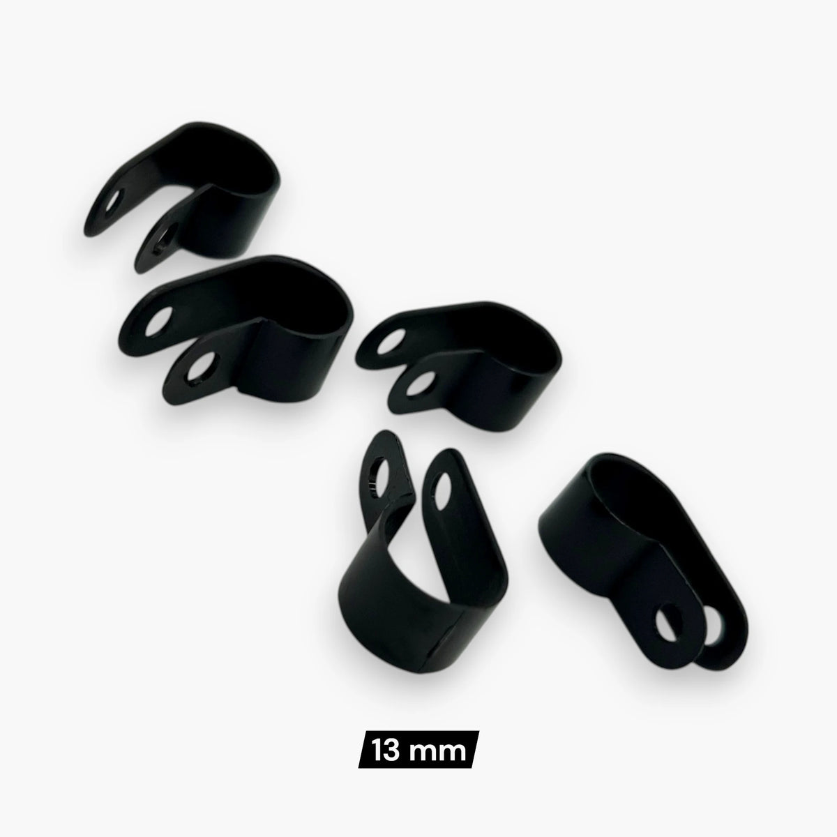 R-Type Cable Clip – Pack of 1000, Black Nylon, 3 Sizes, for Arcade, Vending & Industrial Cable Management