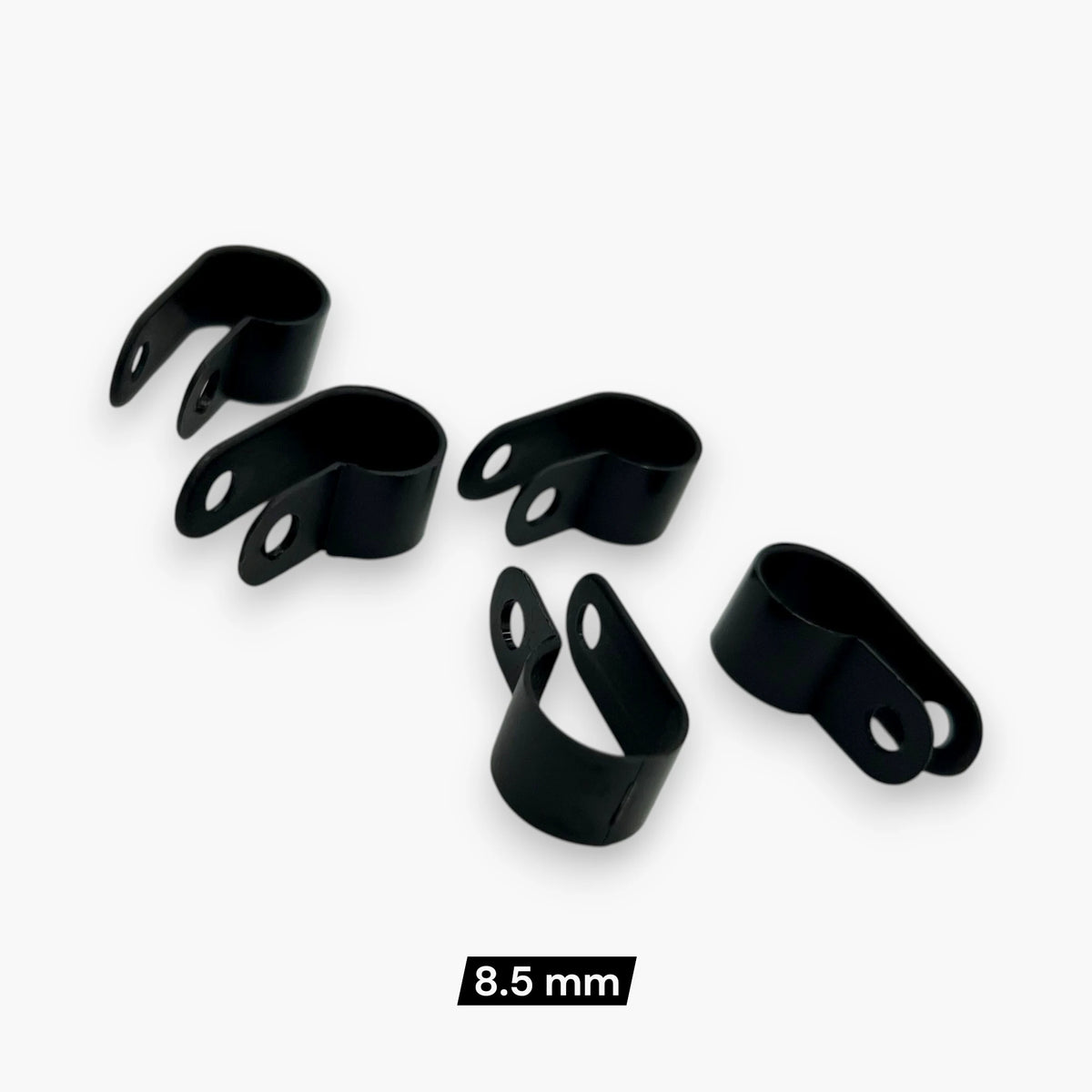 R-Type Cable Clip – Pack of 1000, Black Nylon, 3 Sizes, for Arcade, Vending & Industrial Cable Management