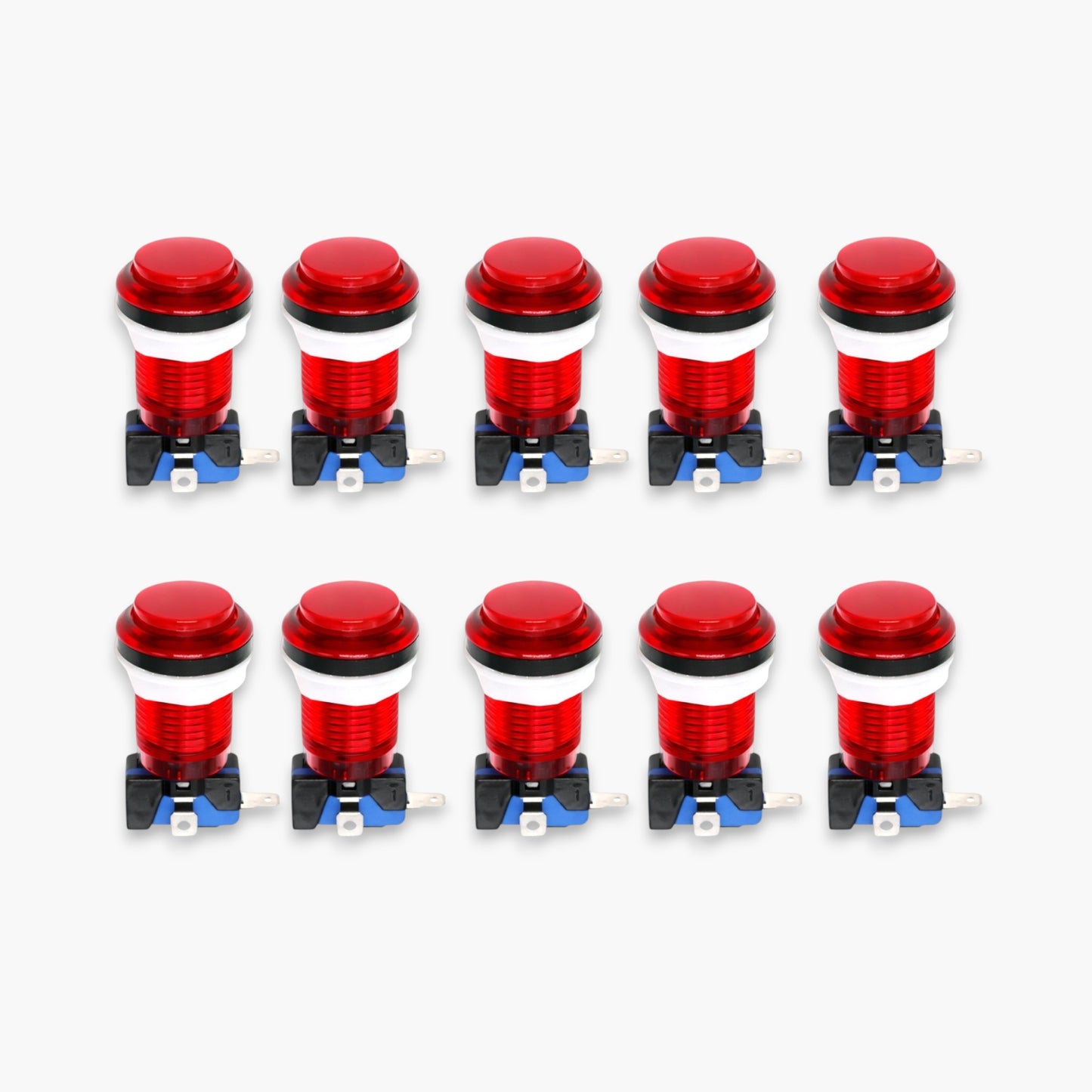 Round Arcade Push Button with Led Light & Micro Switch (Set of 10) – Free Shipping
