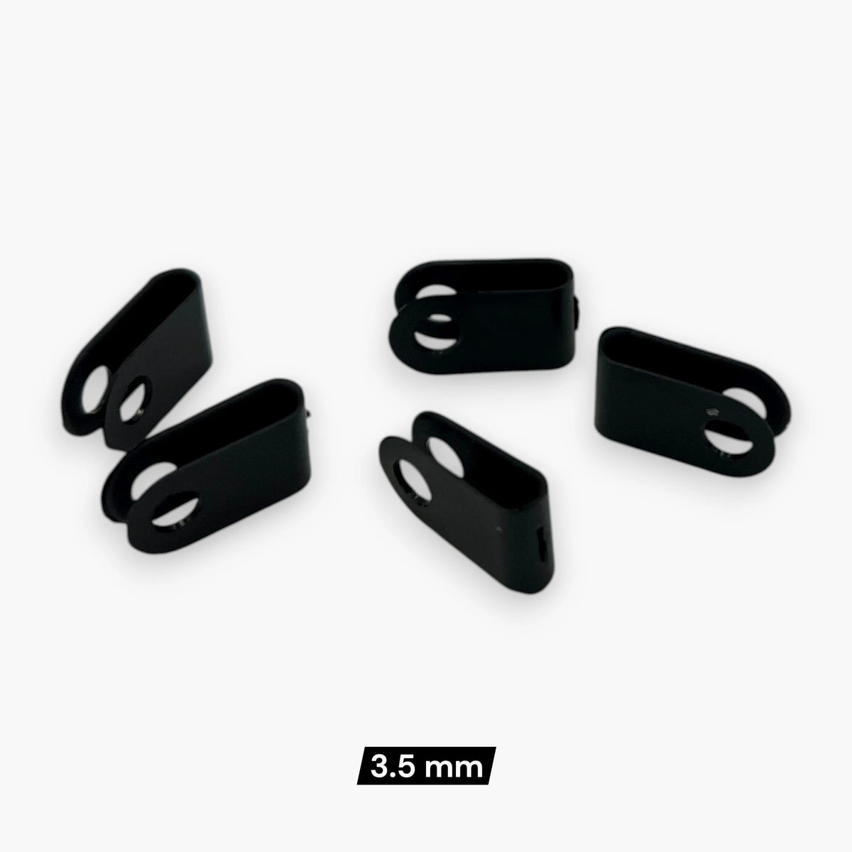 R-Type Cable Clip – Pack of 1000, Black Nylon, 3 Sizes, for Arcade, Vending & Industrial Cable Management